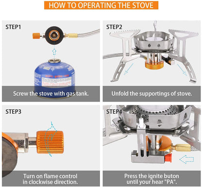 BRS 8 multifuel stove with Butane gas converter  adapter   works on Butane Gas, Keroscene, and Petrol