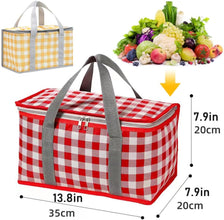 Insulated Picnic Bag Cooler Reusable, Beach Bag Cooler Bags with Zippered Top - Insulated Bag for Hot or Cold,Picnic Basket Collapsible, Picnic,Beach, Outdoor 201015.