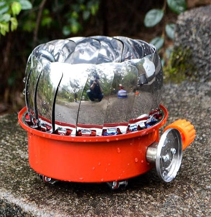 High-Power Portable Lotus Stove with Expandable Wind Shield