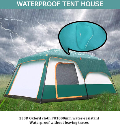 Camping Tent House Waterproof Outdoor Dome Tents for Adults Sleeping for Picnic Travelling Trekking Campaign Tent