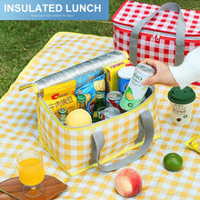Insulated Picnic Bag Cooler Reusable, Beach Bag Cooler Bags with Zippered Top - Insulated Bag for Hot or Cold,Picnic Basket Collapsible, Picnic,Beach, Outdoor 201015.