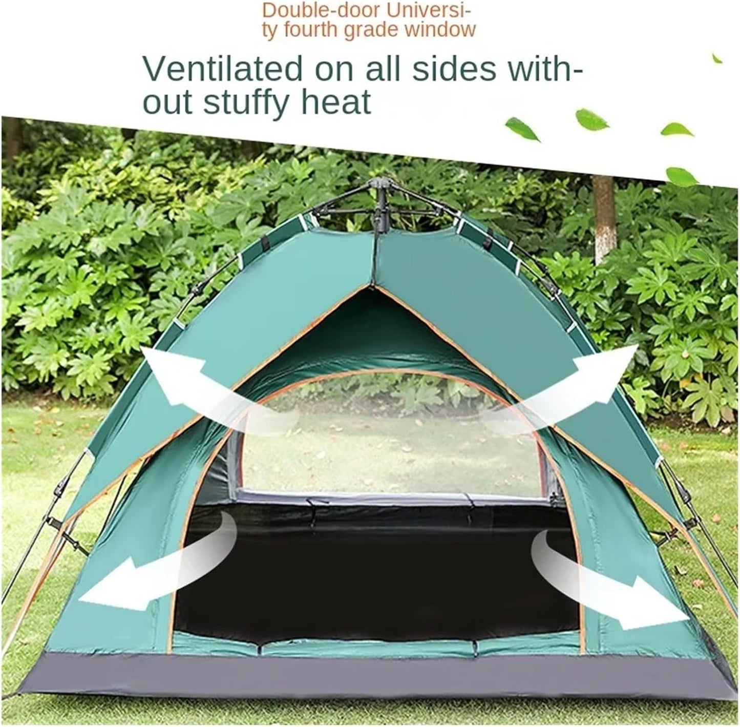 Double Layer Automatic Pop-Up Camping Tent (3–4 Person) | Waterproof All-Weather Shelter