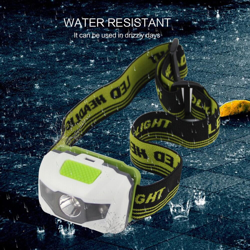 FLYTOP Headlamp Flashlight, Long Range, for Outdoor Camping, Running, Cycling, Fishing, Battery Powered