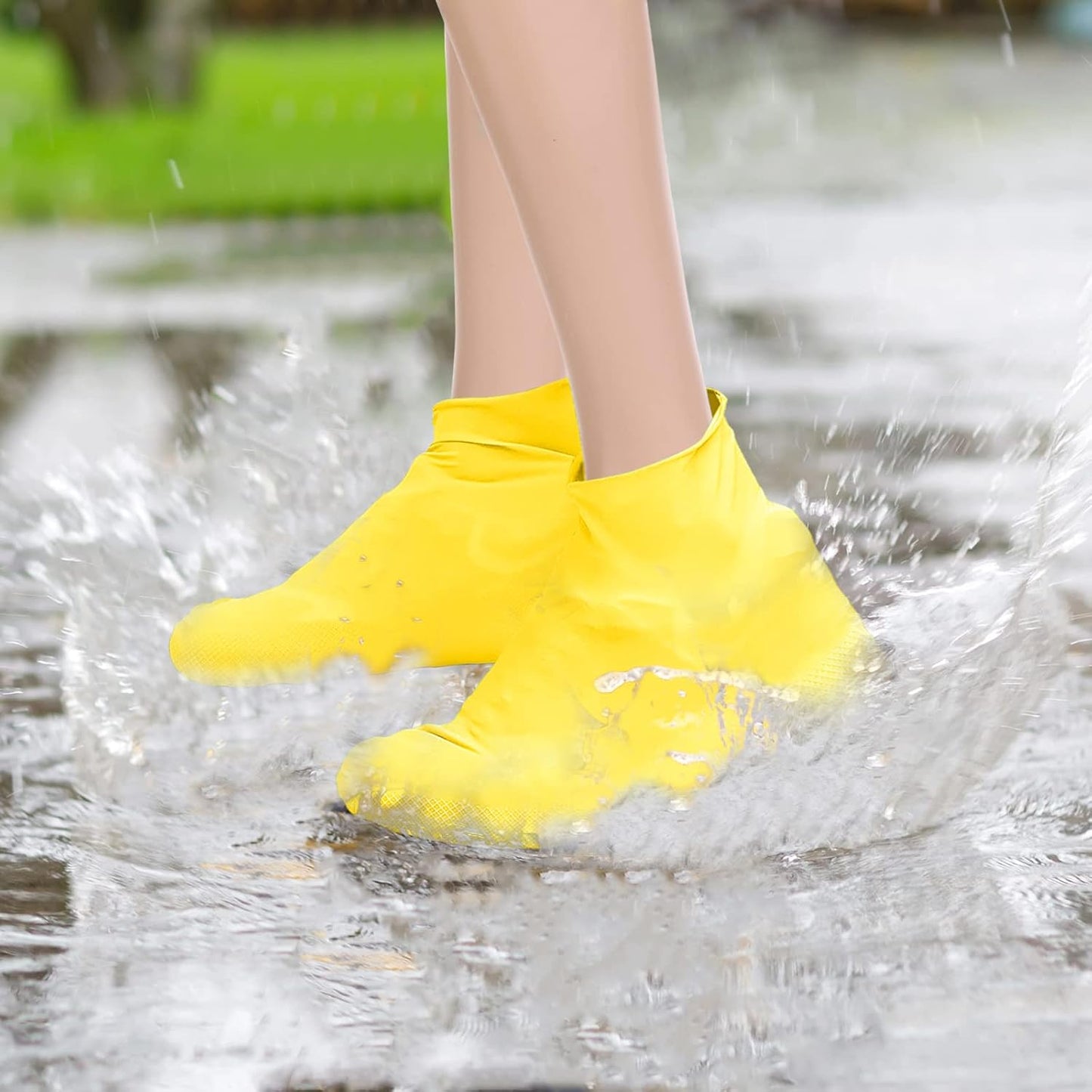 FLYTOP Latex Waterproof Shoe Covers (L Size)