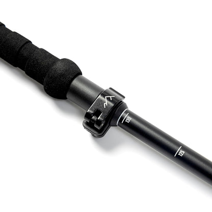 FLYTOP High-Strength Cork Handle 3-Joint Carbon Tungsten Steel Tip 135cm Hiking Compasses Trekking Poles.