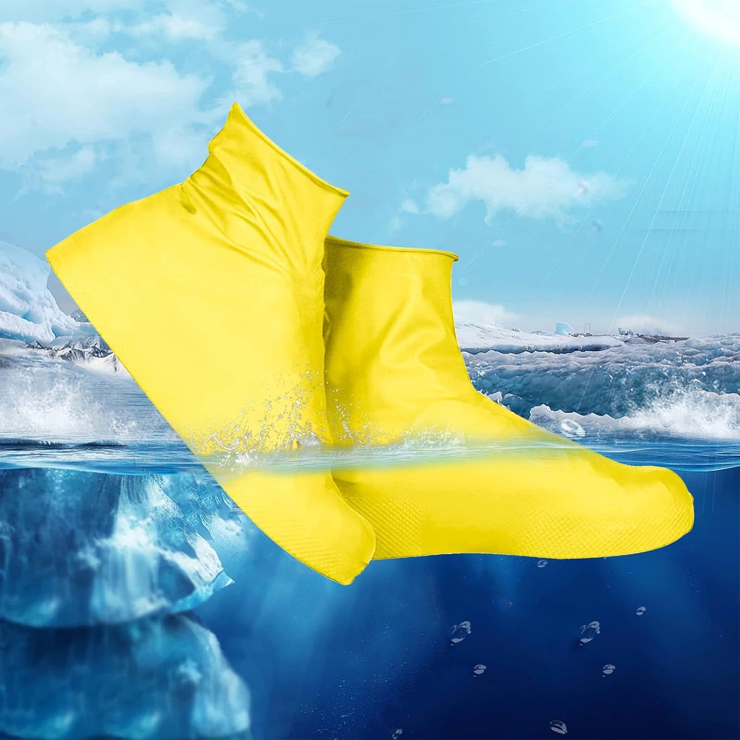 FLYTOP Latex Waterproof Shoe Covers (L Size)