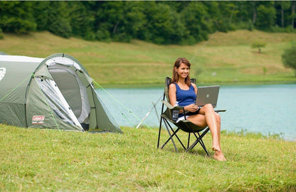 FLYTOP Heavy-Duty Foldable Camping Chair with Cup Holder & Carry Bag