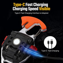 FLYTOP Keychain LED Flashlights – Rechargeable Torch with 7 Light Modes, Lighter, Whistle, Screwdriver, Bottle Opener, Magnet Base, 800 Lumens COB Light for Camping and Outdoor Emergency