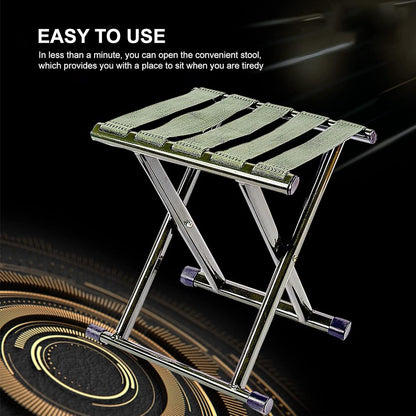 Heavy-Duty Portable Outdoor Stool for Trekking, Fishing & BBQ by FLYTOP