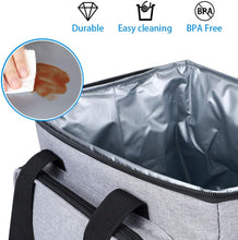 Lunch Bag Rexine Thermal Insulated Tiffin Bag with Bottle Holder Waterproof Top Handle Front Pocket Lunch Bag for Office