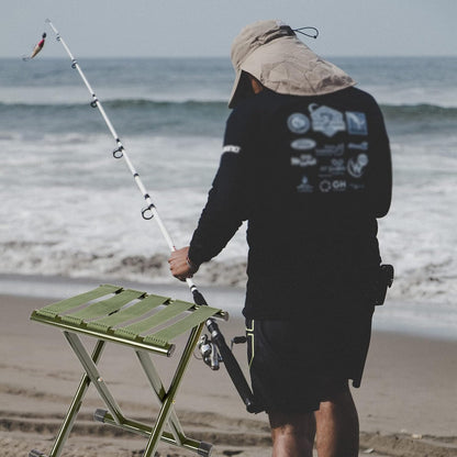 Heavy-Duty Portable Outdoor Stool for Trekking, Fishing & BBQ by FLYTOP