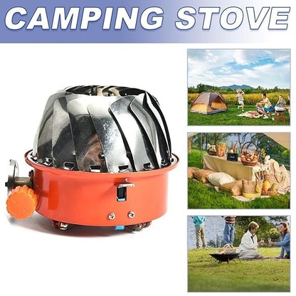 High-Power Portable Lotus Stove with Expandable Wind Shield