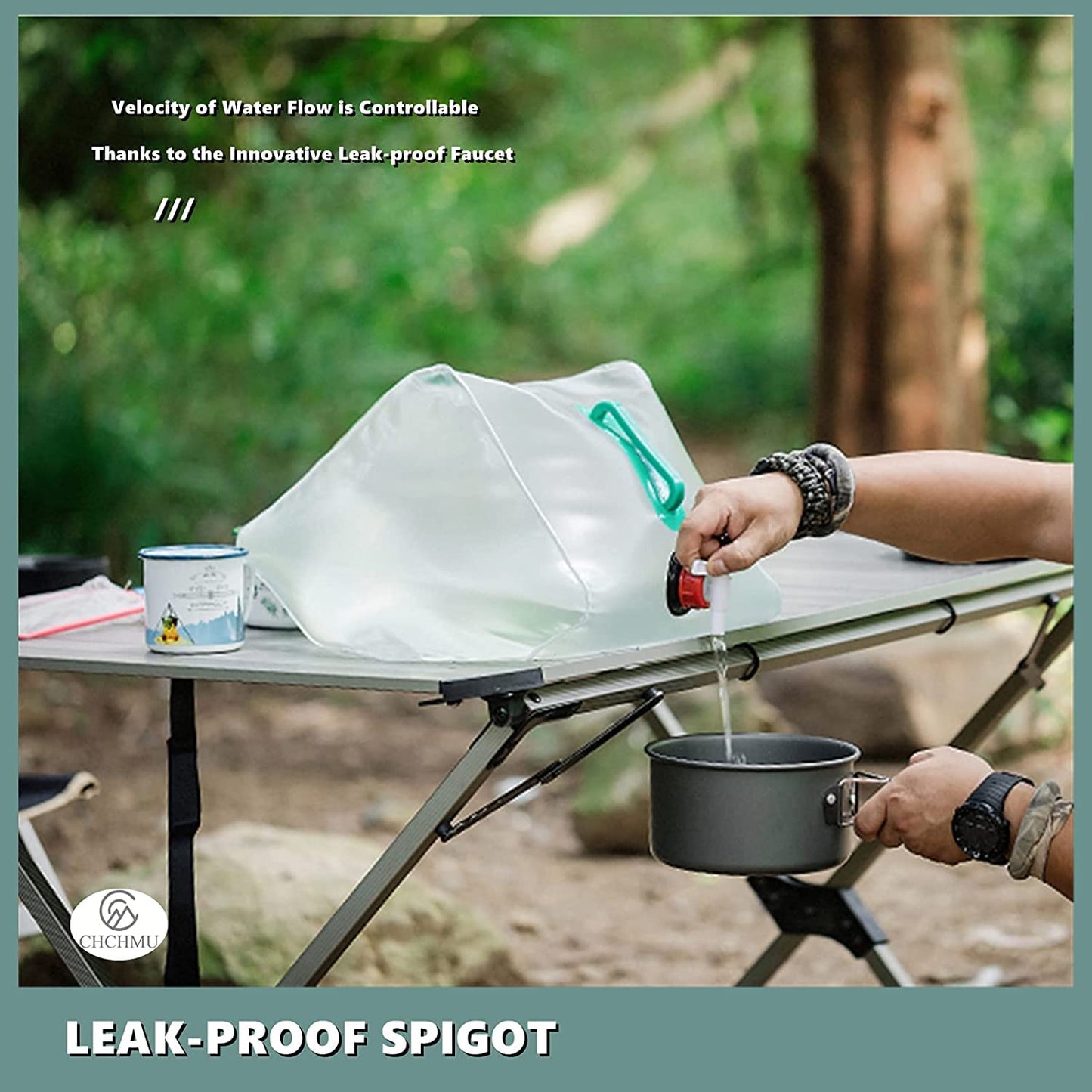 FLYTOP Collapsible Emergency Water Jug Container Bag, Freezable, BPA Free Plastic Water Carrier Tank, Outdoor Folding Water Bag for Sport Camping Riding Mountaineer