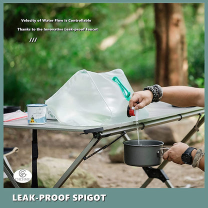 FLYTOP Collapsible Emergency Water Jug Container Bag, Freezable, BPA Free Plastic Water Carrier Tank, Outdoor Folding Water Bag for Sport Camping Riding Mountaineer