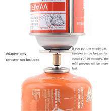 FLYTOP Alpine Butane Gas Refilling Adapter Brass, Alpine Camping Stove Butane Gas Cartridge Refiller
