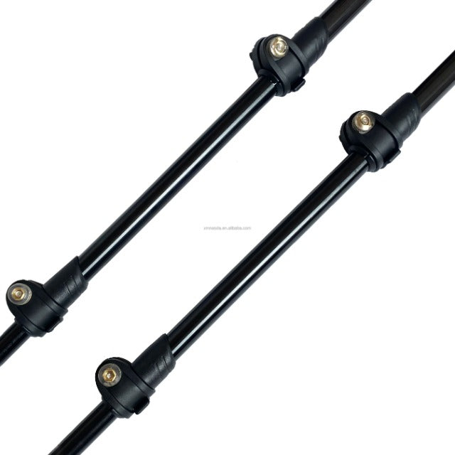 FLYTOP High-Strength Cork Handle 3-Joint Carbon Tungsten Steel Tip 135cm Hiking Compasses Trekking Poles.