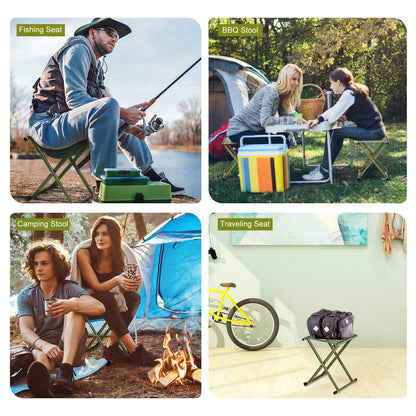 Heavy-Duty Portable Outdoor Stool for Trekking, Fishing & BBQ by FLYTOP