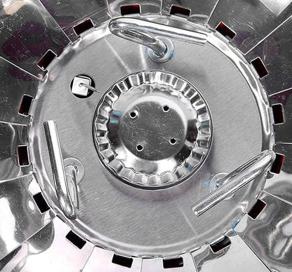 High-Power Portable Lotus Stove with Expandable Wind Shield