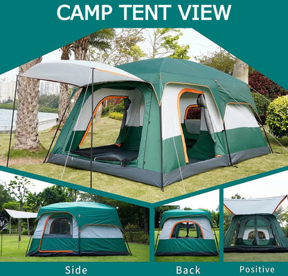 Camping Tent House Waterproof Outdoor Dome Tents for Adults Sleeping for Picnic Travelling Trekking Campaign Tent