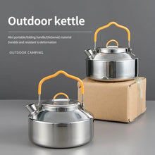 Camping Kettle Teapot Cookware with Handle Outdoor Tea Coffee Pot for Hiking Argent | Sporting Goods | Outdoor Sports | Camping & Hiking | Camping Cooking Supplies | Camping Cookware.