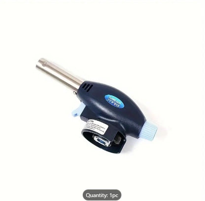 FLYTOP Stainless Steel Butane Gas Torch, Adjustable Flame Burner, Electronic Ignition Welding Gun, Emergency Fire Starter Tool
