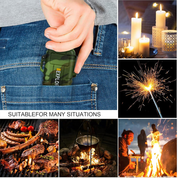 Electric Lighter, Dual Arc USB Rechargeable Lighter