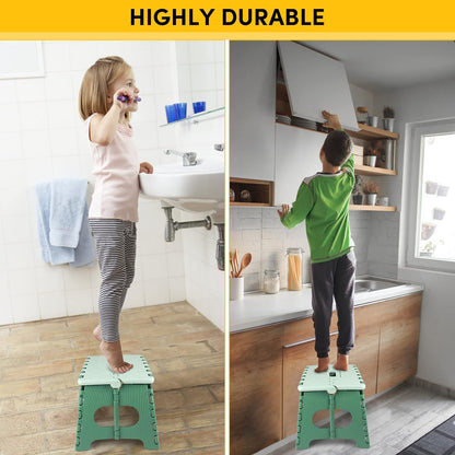 FLYTOP Folding Stool | Bathroom Stool | Travel Stool | Step Stool (1) 9" Height
