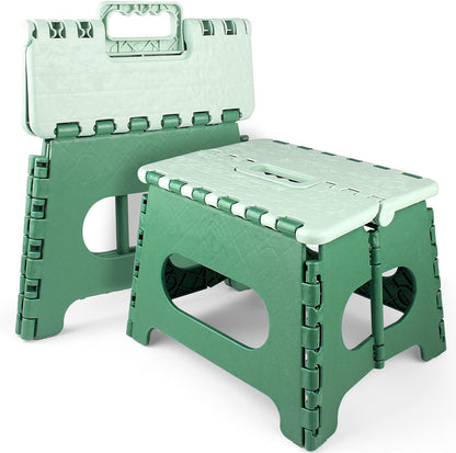 FLYTOP Folding Stool | Bathroom Stool | Travel Stool | Step Stool (1) 9" Height