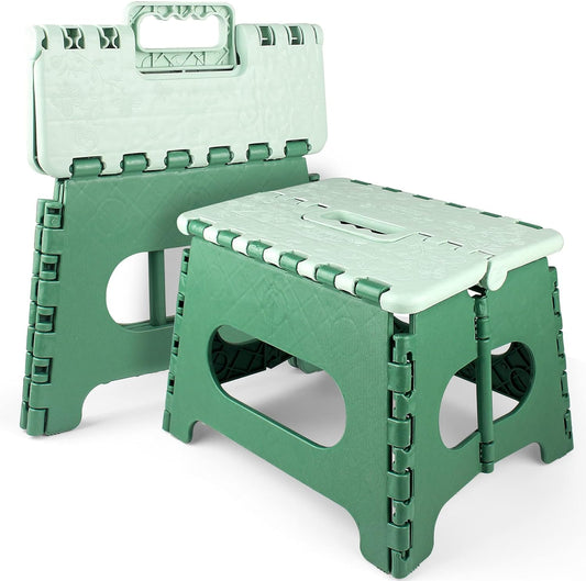 FLYTOP Folding Stool | Bathroom Stool | Travel Stool | Step Stool (1) 9" Height