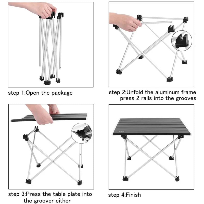 FLYTOP Portable Outdoor Fishing Picnic Folding Super Light  Barbecue Picnic Alloy Camping Table