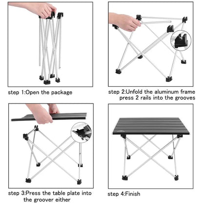 FLYTOP Portable Outdoor Fishing Picnic Folding Super Light  Barbecue Picnic Alloy Camping Table
