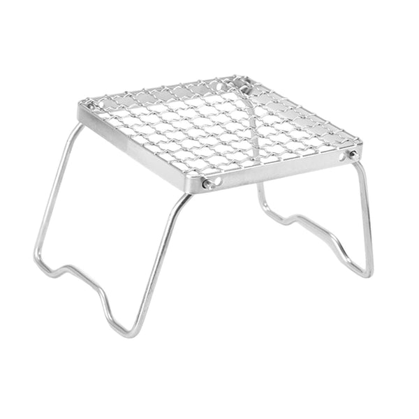 Campfire BBQ Grill Folding Rustproof Portable Stainless Steel BBQ Camping BBQ Pole Backpack