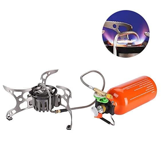 BRS 8 multifuel stove with Butane gas converter  adapter   works on Butane Gas, Keroscene, and Petrol