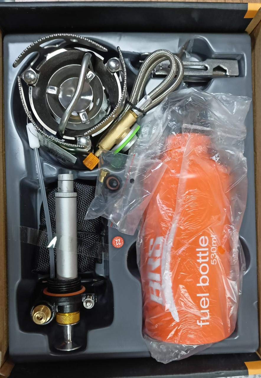 BRS 8 multifuel stove with Butane gas converter  adapter   works on Butane Gas, Keroscene, and Petrol
