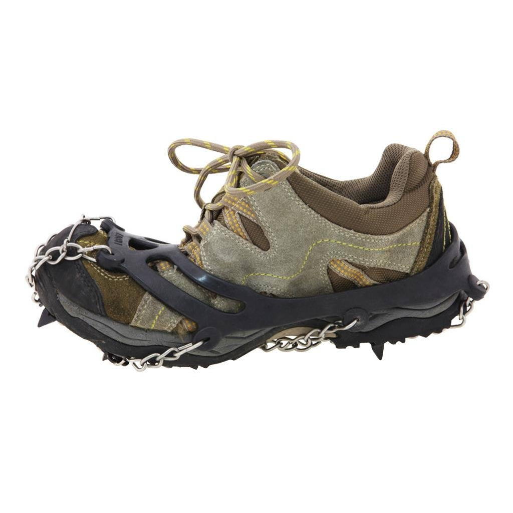 Ice Snow Anti Slip 10 Teeth Spikes Gripper Grip Cleat Shoes Overshoe Crampons.