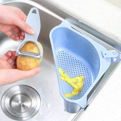 Triangular Corner Sink Drainer – Multi-Purpose Storage Holder