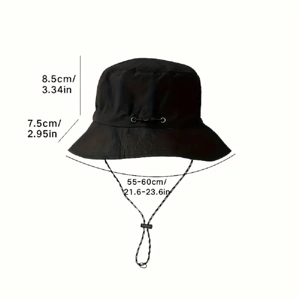 Foldable Fisherman Hat with Carry Pouch, Summer Outdoor Quick-Dry Waterproof Bucket Hat, Unisex UV Protection Boonie Hat Multicolour