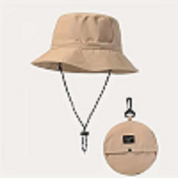 Foldable Fisherman Hat with Carry Pouch, Summer Outdoor Quick-Dry Waterproof Bucket Hat, Unisex UV Protection Boonie Hat Multicolour