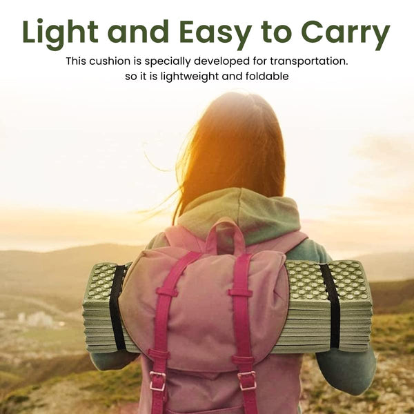 Trekking Folding Mat Lite weight Portable XPE Insulation Moisture-Proof Pad, Outdoor Ultralight Foam Camping Mattress for Backpacking Hiking Traveling Tent Car, Camping Accessories