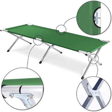 Folding Camping Cot Bed | Portable Beach Bed Cot, for Home, Office, Lawn, Picnic, Cαmping, Trαvel ( OLIVE GREEN )