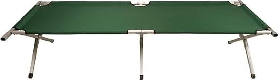 Folding Camping Cot Bed | Portable Beach Bed Cot, for Home, Office, Lawn, Picnic, Cαmping, Trαvel ( OLIVE GREEN )