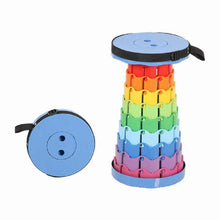 FLYTOP Lightweight Plastic Collapsible Retractable Camping Stool Telescopic Design for Outdoor