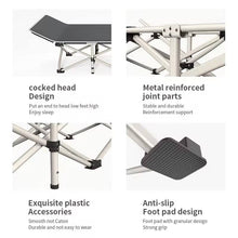 Portable Outdoor Travel Camping Iron Oxford Cloth Bed Ultra-Light Folding Bed camping folding cot