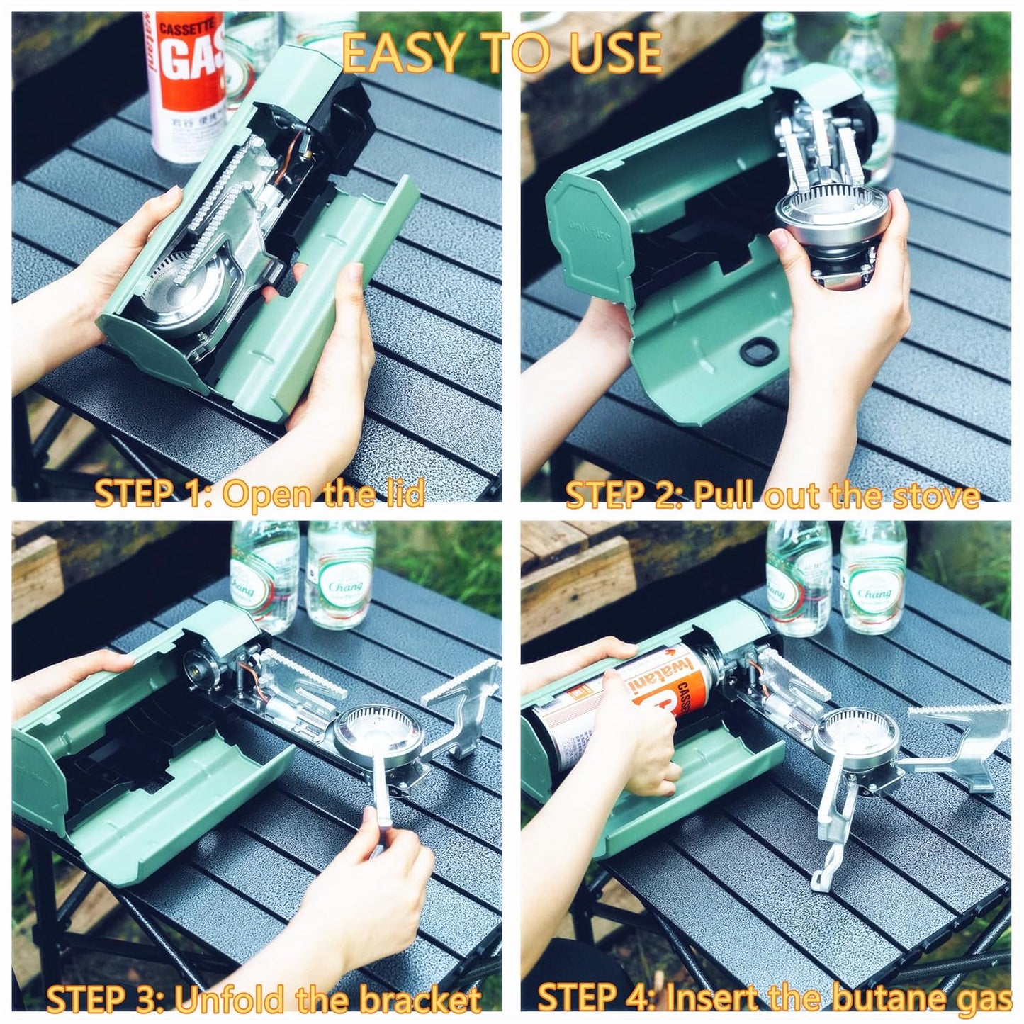 Camping Survival Tourist Camping Equipment Outdoor Folding Portable Camping Gas Stove