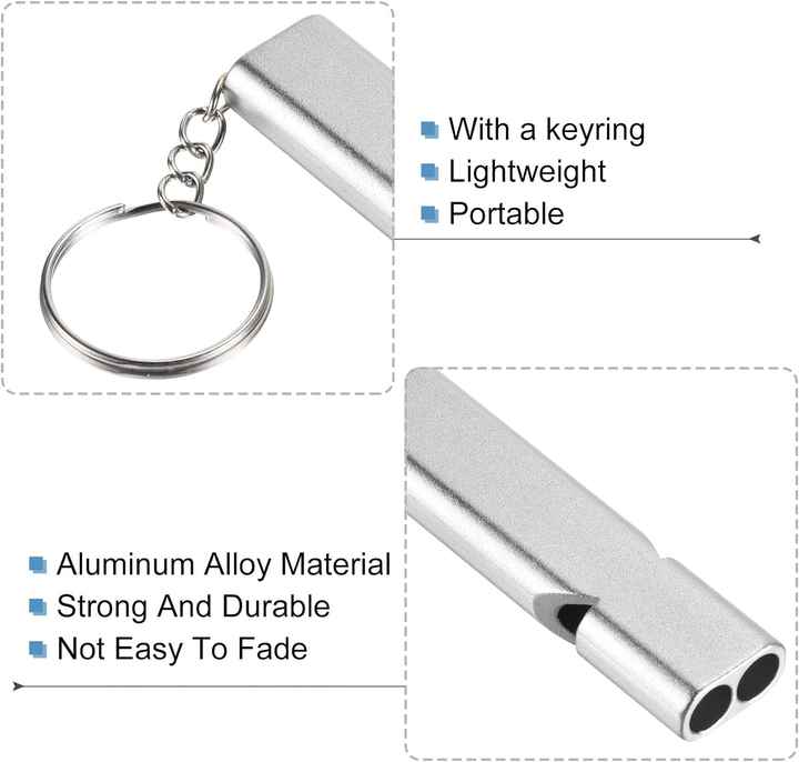FLYTOP Emergency Whistles Lifeguard Safety Whistle with Keychain, Kids Rescue Signaling Loud Survival Whistle for Outdoor
