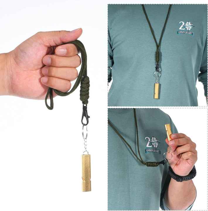 FLYTOP Emergency Whistles Lifeguard Safety Whistle with Keychain, Kids Rescue Signaling Loud Survival Whistle for Outdoor