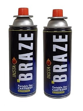 FLYTOP INSTA BRAZE Butane Gas 225G Portable High-Pressure Butane Can Liquefied Gas Canister Ideal for Refilling Lighters, Small Stoves.