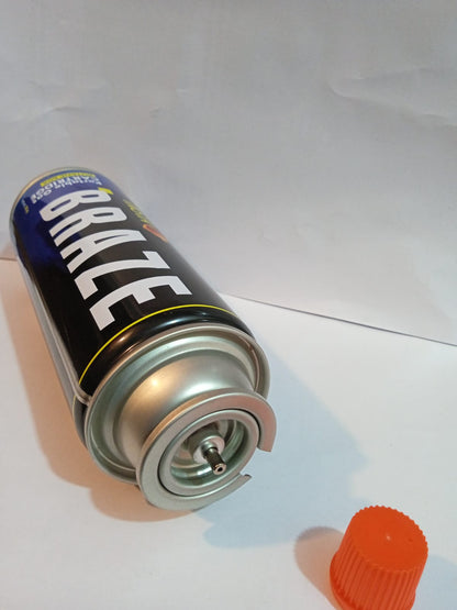 FLYTOP INSTA BRAZE Butane Gas 225G Portable High-Pressure Butane Can Liquefied Gas Canister Ideal for Refilling Lighters, Small Stoves.