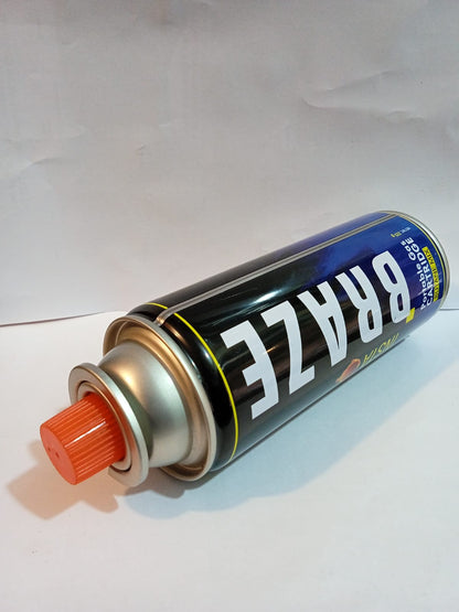 FLYTOP INSTA BRAZE Butane Gas 225G Portable High-Pressure Butane Can Liquefied Gas Canister Ideal for Refilling Lighters, Small Stoves.