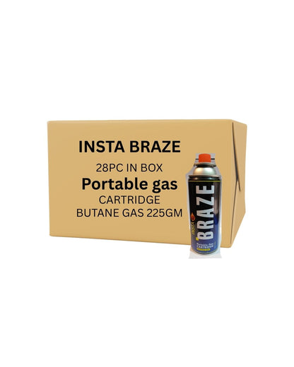 FLYTOP INSTA BRAZE Butane Gas 225G Portable High-Pressure Butane Can Liquefied Gas Canister Ideal for Refilling Lighters, Small Stoves.